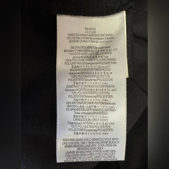 BCBGeneration NWT “Shades of Grey” Midi Black Dress Size 10 - Picture 8 of 9